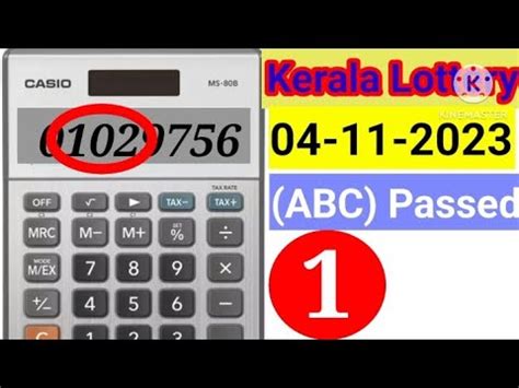 kerala lottery formula code 2024